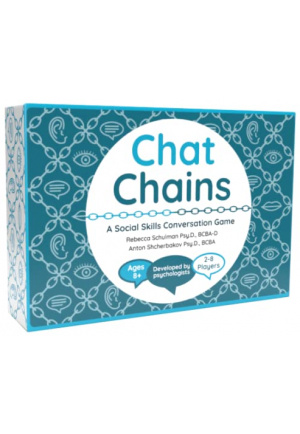 Chat Chains - Fun Therapy Game for Kids, Counselors, and Families - Teach Social Emotional Skills to Teens and Adults - Autism and Speech Therapy Games - Mindfulness and Conversation Games