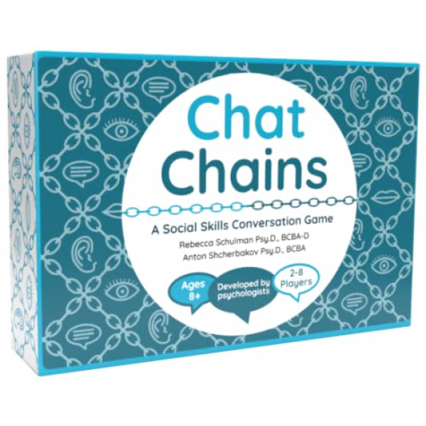 Chat Chains - Fun Therapy Game for Kids, Counselors, and Families - Teach Social Emotional Skills to Teens and Adults - Autism and Speech Therapy Games - Mindfulness and Conversation Games