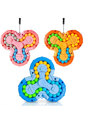 Fidget Toys Pack - Fidget Spinners Pop Sensory Toys 3 Pcs, Kids Toys Stress Relief Anxiety Relief and Autism, Puzzles for Adults, Learning & Education Toys Rotating Magic Bean Games Kids Gifts（3 pcs ）